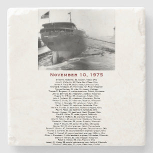 S.S. Edmund Fitzgerald Stone Coaster Steinuntersetzer