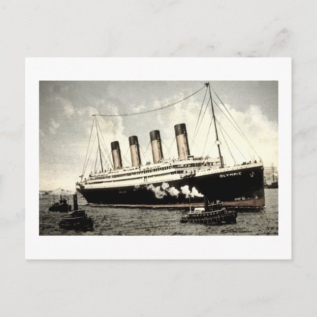 S.S. Olympic Star, White Star Line, 1913 Postkarte (Vorderseite)