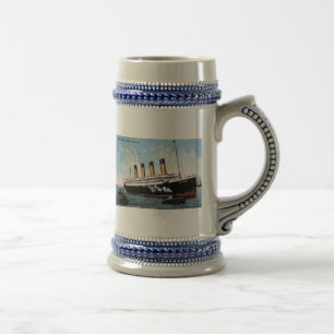 S.S. Olympischer Stern, weißer Stern Line, 1913 Bierglas