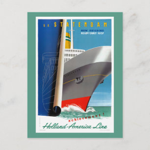 S.S. Statendam Niederlande Vintage Poster Postkarte