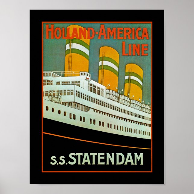 s.s. Statendam Poster (Vorne)