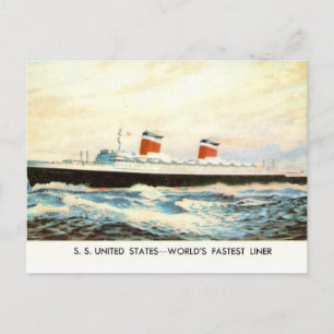 S.S. United Staaten - American Liner Project Postkarte