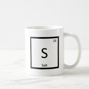 S - Salz Chemie Periodensystem Elementsymbol Tasse
