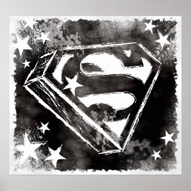 S-Schild mit Sternen Poster (Vorne)