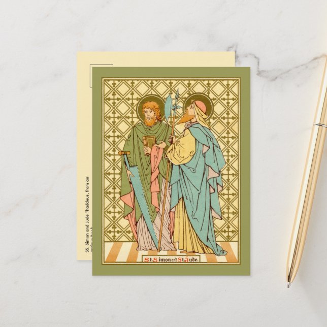S. Simon und Jude Thaddeus (RLS 16) Postkarte (Vorderseite/Rückseite Beispiel)