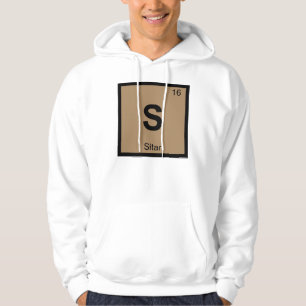 S - Sitar-Musik Chemie Periodensystem-Symbol Hoodie