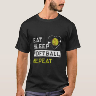 S Softball N Softball Spieler T-Shirt