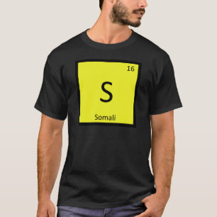 S - Somali Katze Chemie Periodensystem Element T-Shirt