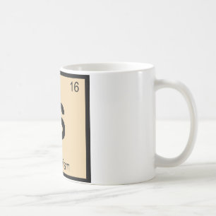 S - Sophismus Philosophie Chemie Periodensystem Kaffeetasse