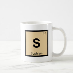 S - Sophismus Philosophie Chemie Periodensystem Tasse
