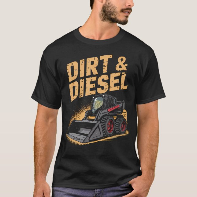 S Sr Loader Barnyard Vibes und Bobcat T-Shirt (Vorderseite)