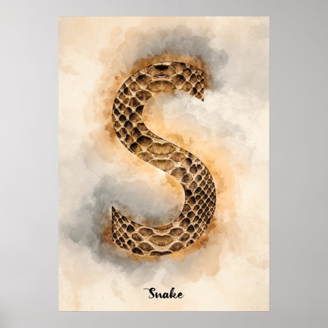 S steht für Schlange Poster (Vorne)