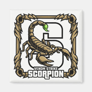 S steht für Skorpion – GTA Style ABC Lernmagnet Magnet