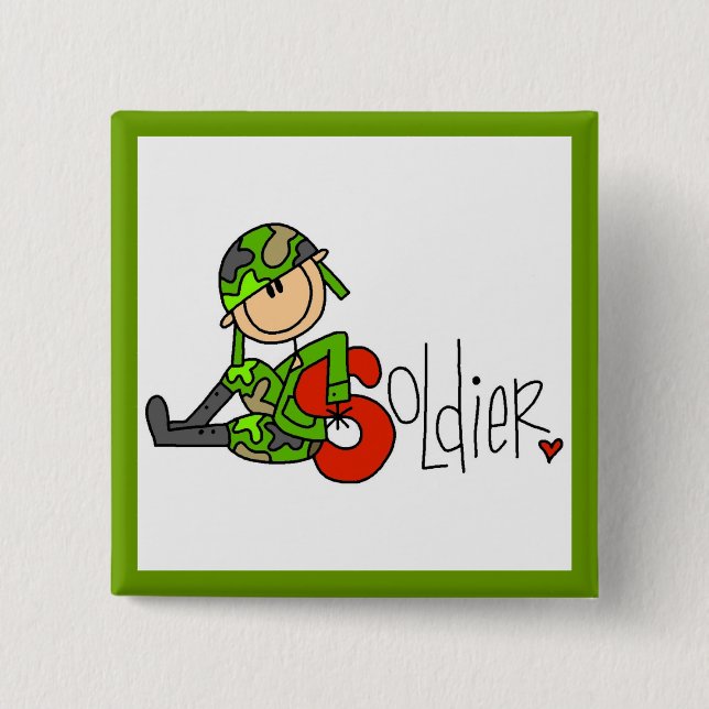S steht für Soldat Button (Vorderseite)