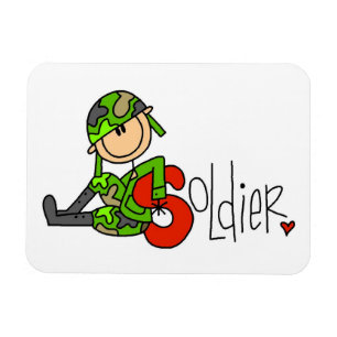 S steht für Soldat Magnet