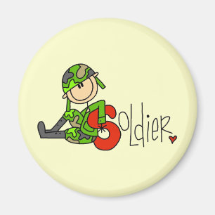 S steht für Soldat Magnet