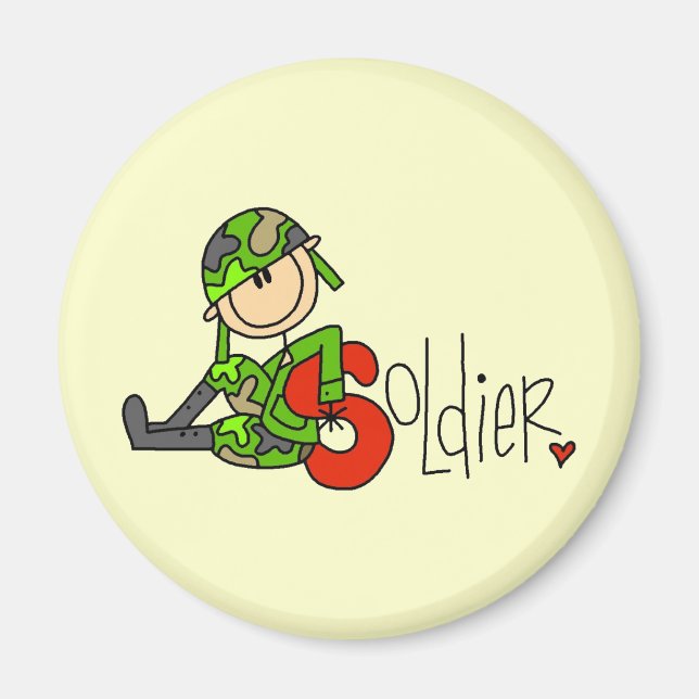 S steht für Soldat Magnet (Vorne)