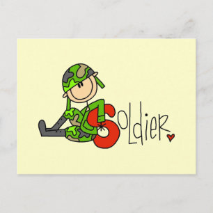 S steht für Soldat Postkarte