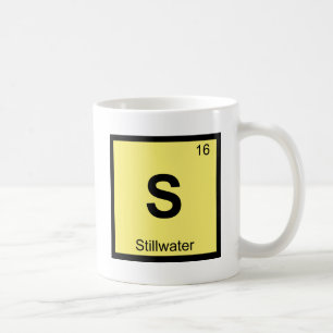 S - Stillwater Oklahoma Chemie-Periodensystem Tasse