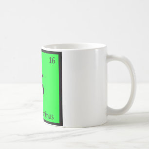 S - Struthiomimus Dinosaur Periodensystem-Symbol Tasse