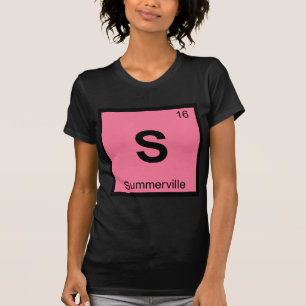 S - Summerville South Carolina Chemical Symbol T-Shirt
