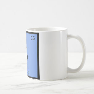 S - Surfsport Chemie Periodensystem-Symbol Tasse
