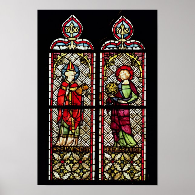 S. Sylvester und John the Evangelist Poster (Vorne)