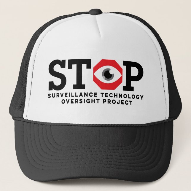 S.T.O.P. Logo Facial Recognition Hat Truckerkappe (Vorderseite)