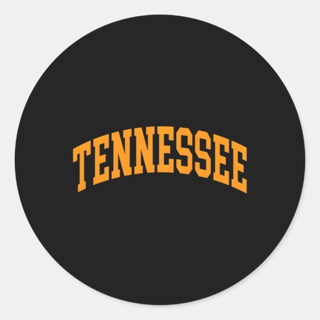 S Tennessee Tn Throwback Runder Aufkleber (Vorderseite)