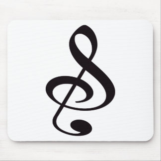 "S", "u." und/oder dreifacher Clef-musikalische Mousepad