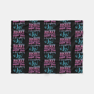 S ugar Gewürz und alles, was ich EishockeyGirl Fleecedecke