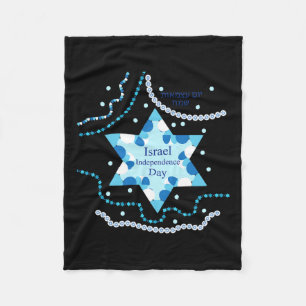 S Unabhängigkeitstag 72 Jüdische israelische Flagg Fleecedecke
