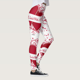 S.W.A.K. versiegelt mit einem küssen roten Herz Leggings