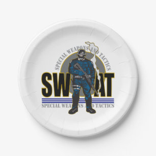 S.W.A.T. Haltung Pappteller