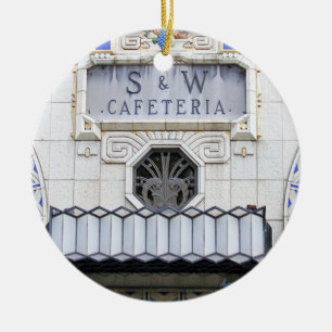 S & W, Asheville, S & W Weihnachten Keramik Ornament
