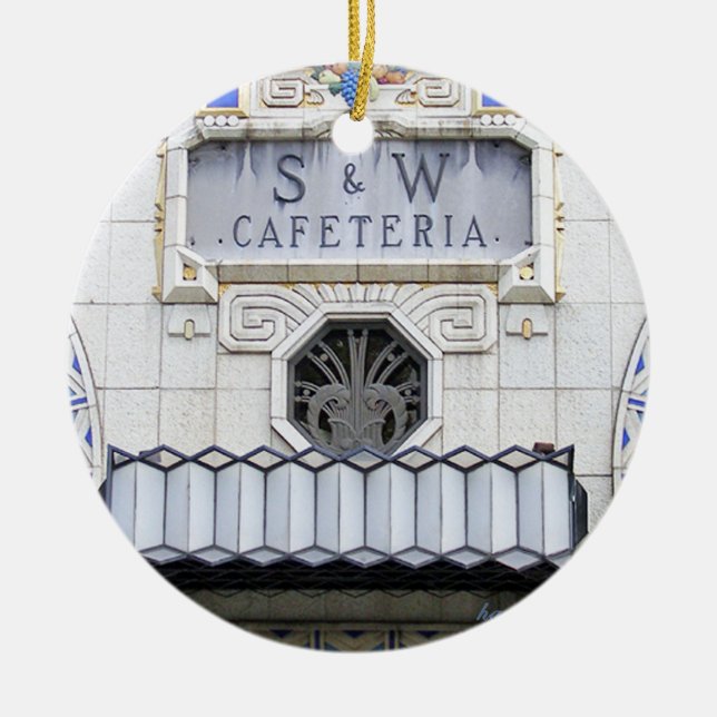 S & W, Asheville, S & W Weihnachten Keramik Ornament (Vorne)