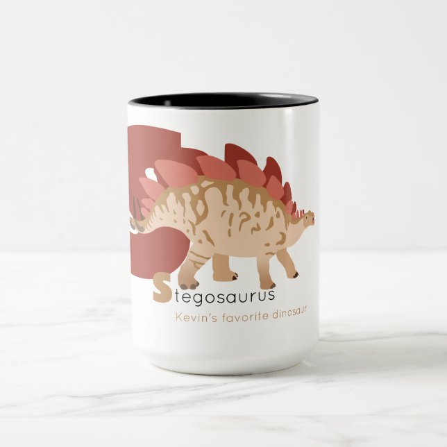 S wie Stegosaurus-Tasse Tasse (Zentrum)