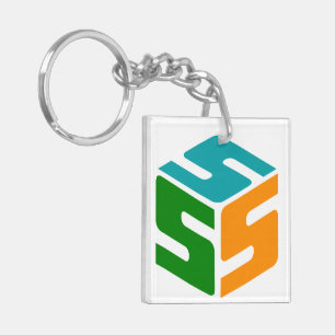 S-Würfel-Logo Schlüsselanhänger