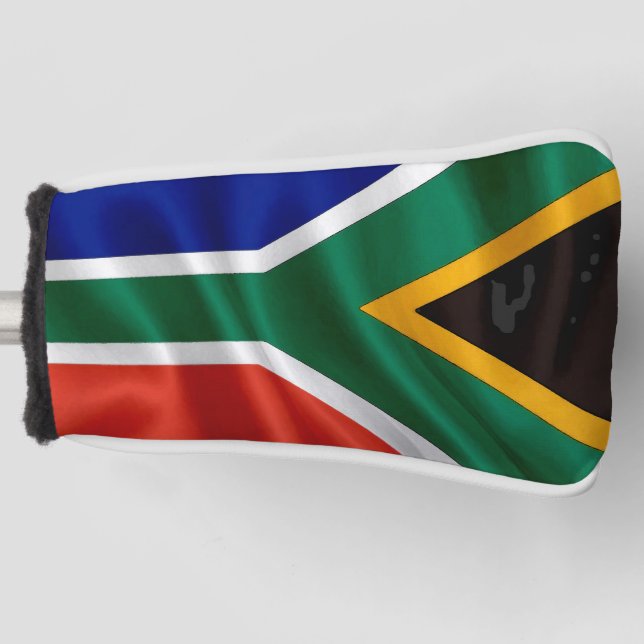 SA Flag Putter Golf Headcover (Vorderseite)
