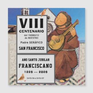 Sa Francisco de Assisi Glossy Poster Magnetkarte