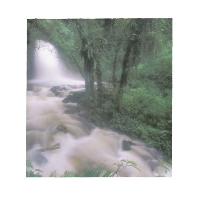 SA, Peru, S.H. Machu Picchu, Cascade und Cloud Notizblock (Vorderseite)