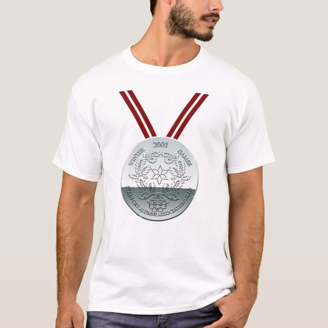SAA Winter-Spiel-Silbermedaille T-Shirt (Vorderseite)