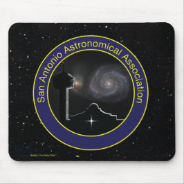 SAAA-Logo mit Hubble Deep Field Mouse Pad Mousepad