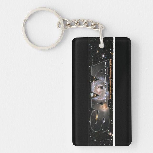 SAAA rectangle key chain Schlüsselanhänger (Vorderseite)