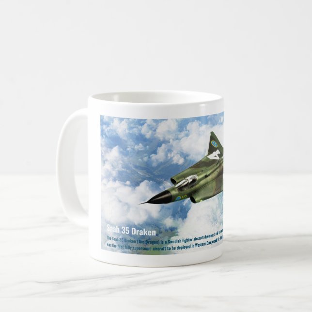 Saab 35 Draken Kaffeetasse (Vorderseite Links)