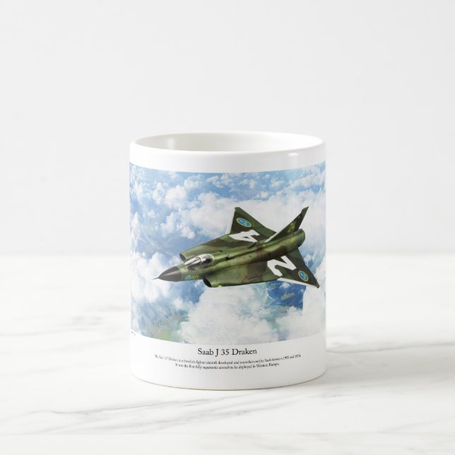Saab 35 Draken  Kaffeetasse (Mittel)