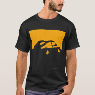 Saab 900, 1990 - Gelb auf Kohle T-Shirt