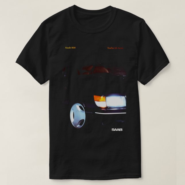 SAAB 900 TURBO 16 AERO T-Shirt (Design vorne)