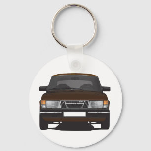 Saab 900 Turbo (braun) Schlüsselanhänger