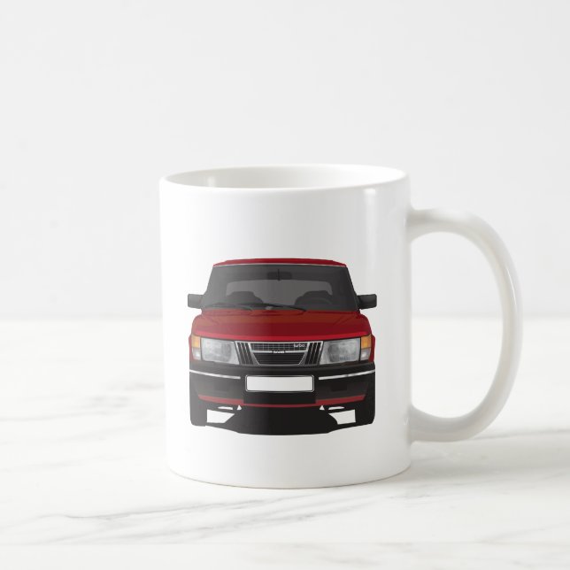 Saab 900 Turbo (rot) Tasse (Rechts)